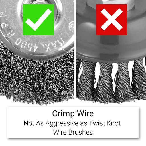 Xtorque XSB70W6 70mm Crimped Steel Wire Wheel Brush – image 4