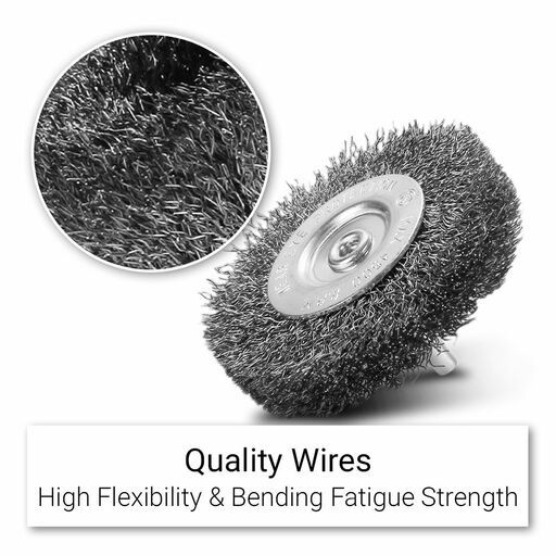 Xtorque XSB70W6 70mm Crimped Steel Wire Wheel Brush – image 3