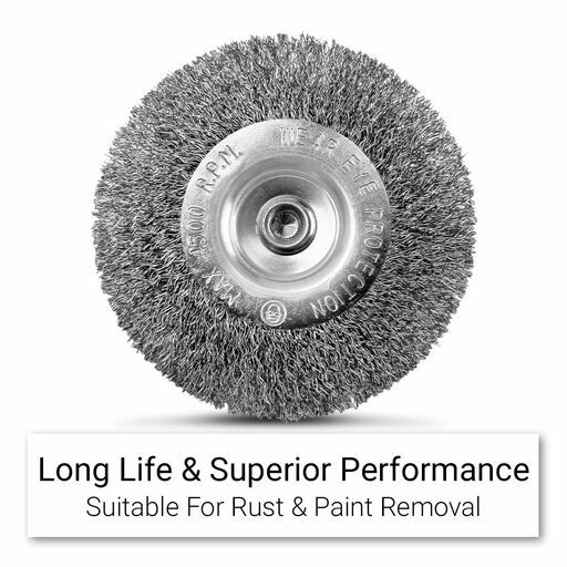 Xtorque XSB70W6 70mm Crimped Steel Wire Wheel Brush – image 5