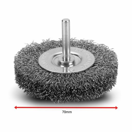 Xtorque XSB70W6 70mm Crimped Steel Wire Wheel Brush – image 2