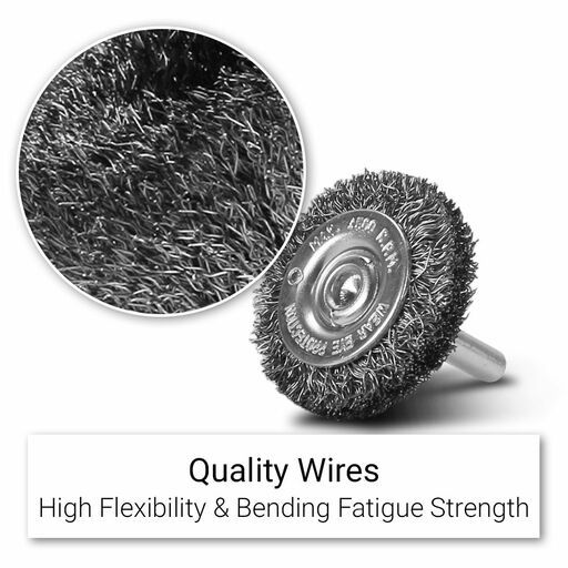 Xtorque XSB30W6 30mm Crimped Steel Wire Wheel Brush – image 3