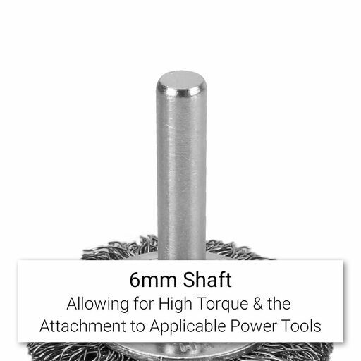 Xtorque XSB30W6 30mm Crimped Steel Wire Wheel Brush – image 6