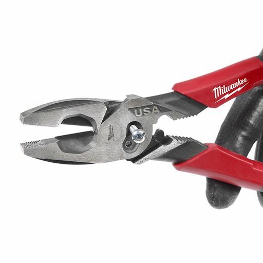 Milwaukee MT550C 9" Comfort Grip Lineman's Pliers – High Leverage, Steel – Crimper & Bolt Cutter