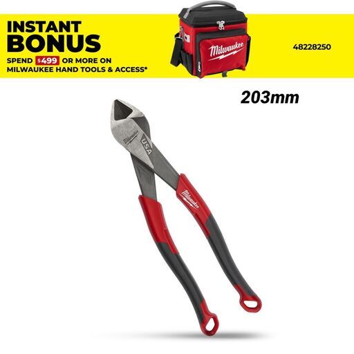 Milwaukee MT558 203mm (8") Diagonal Pliers - MADE IN USA