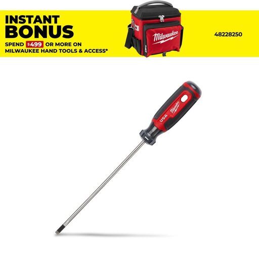 Milwaukee MT212 152mm Cabinet 3/16" Cushion Grip Screwdriver