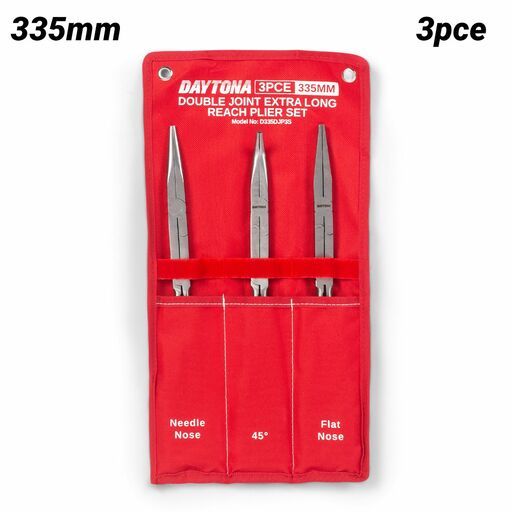 Daytona D335DJP3S 3pce 335mm Double Joint Extra Long Reach Plier Set