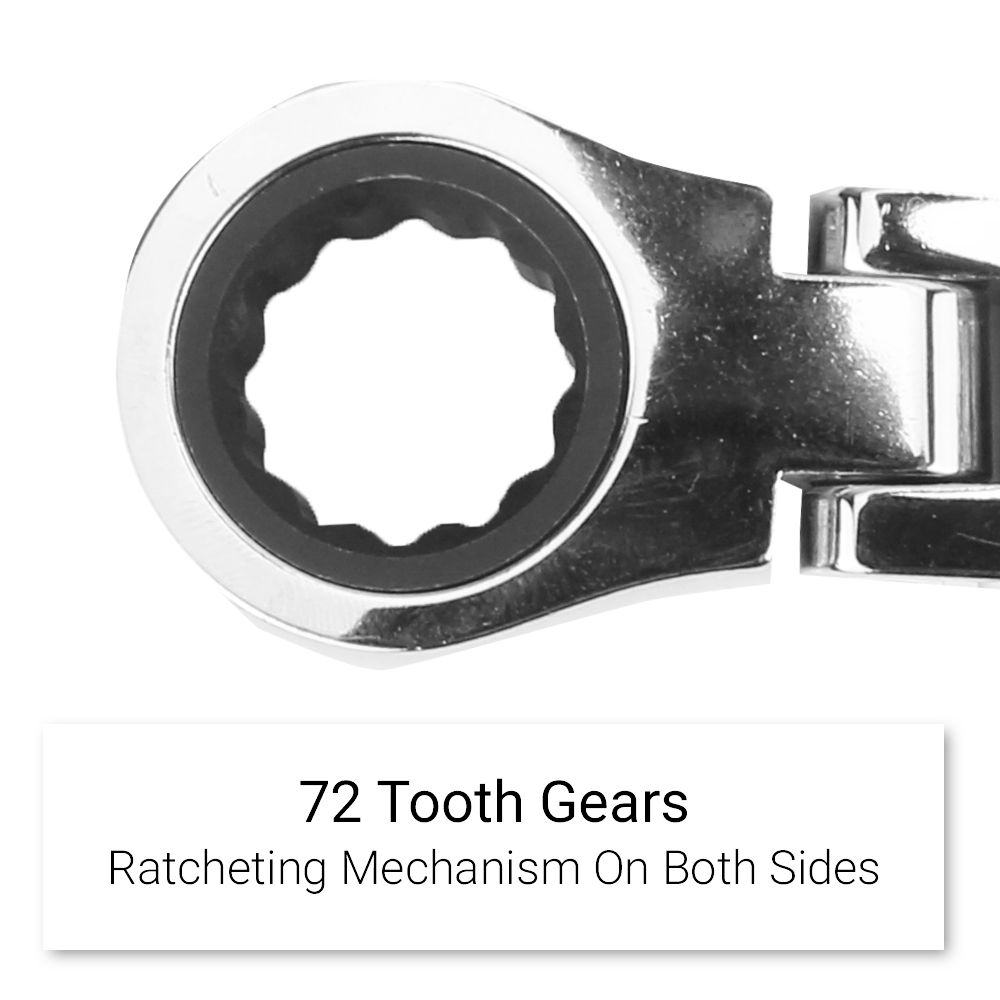 Daytona DDFS1213 12-13mm Double Flex Joint Ratcheting Spanner  – image 3