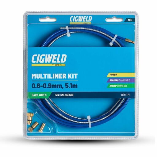 Cigweld CML5K0609 0.6mm-0.9mm Blue Multi Liner Kit
