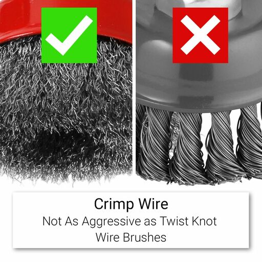 Xtorque XCB75 75mm Carbon Steel Crimp Wire Cup Brush – image 4