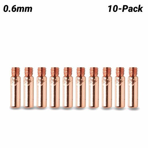 Cigweld BZT6606 10-Pack 0.6mm x M6 x L:25mm Contact Tip – image 2