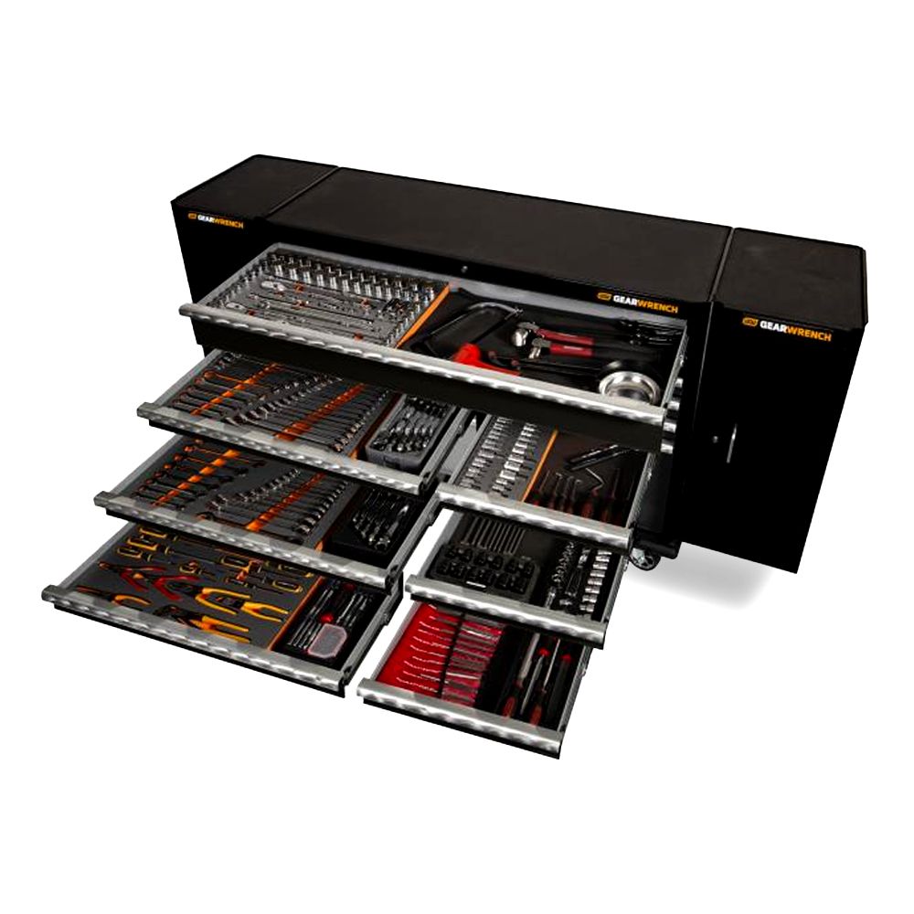 GEARWRENCH 77017 323pce Combination Tool Kit with 10 Drawer Roller Cabinet – image 1