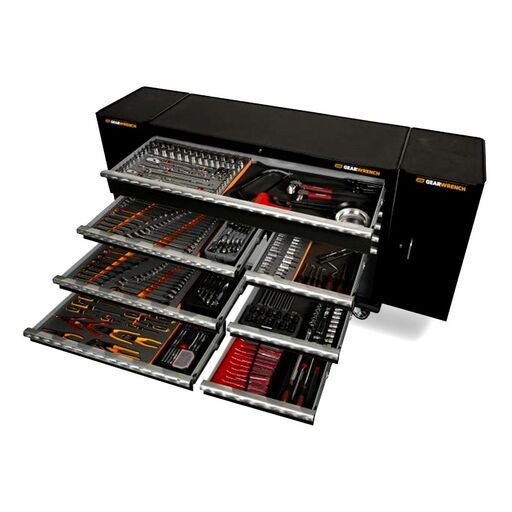 GEARWRENCH 77017 323pce Combination Tool Kit with 10 Drawer Roller Cabinet