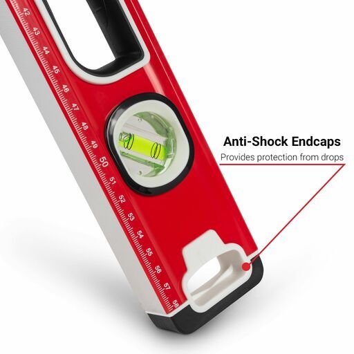 Xtorque XTR60 600mm Red Trade Spirit Level – image 6