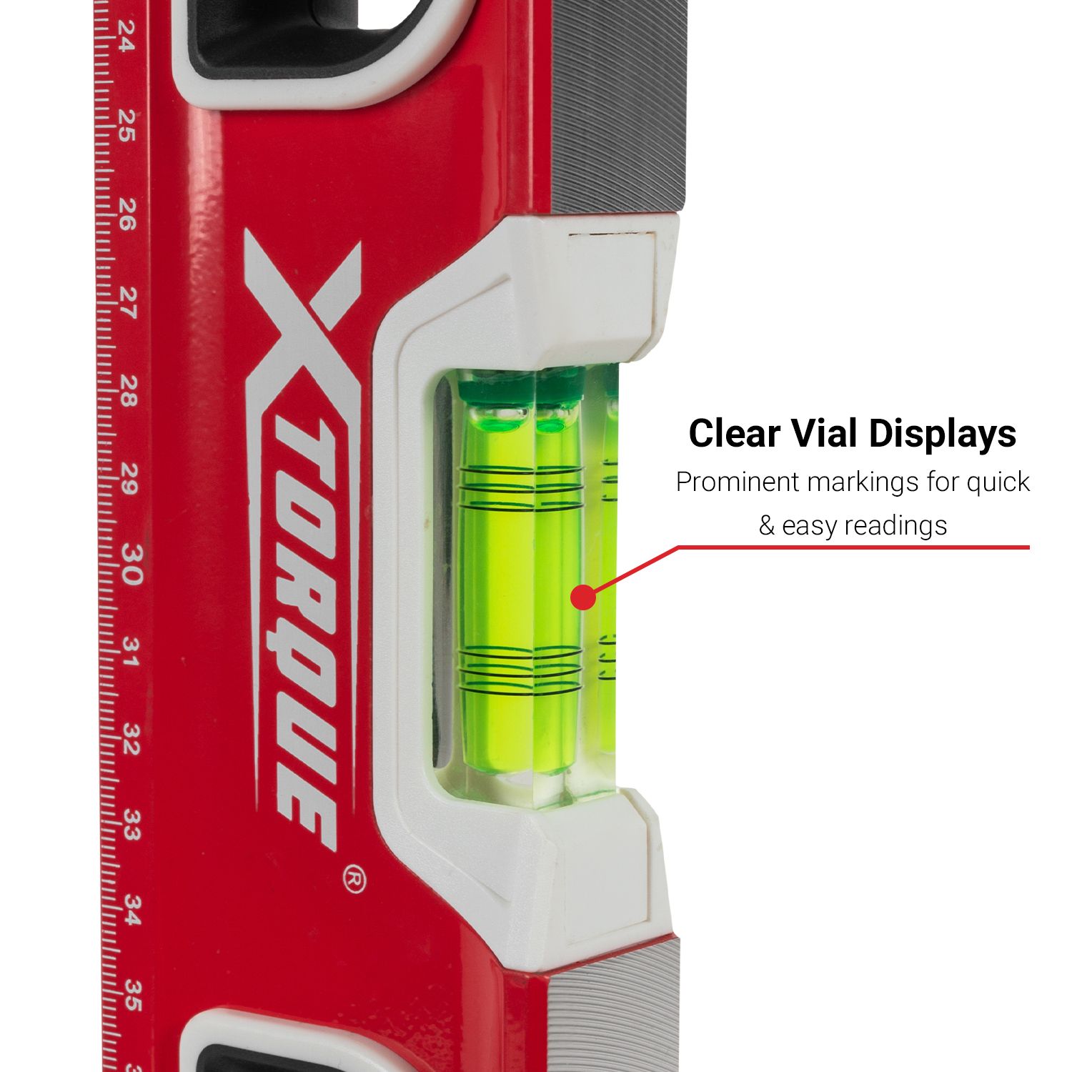 Xtorque XTR60 600mm Red Trade Spirit Level – image 5