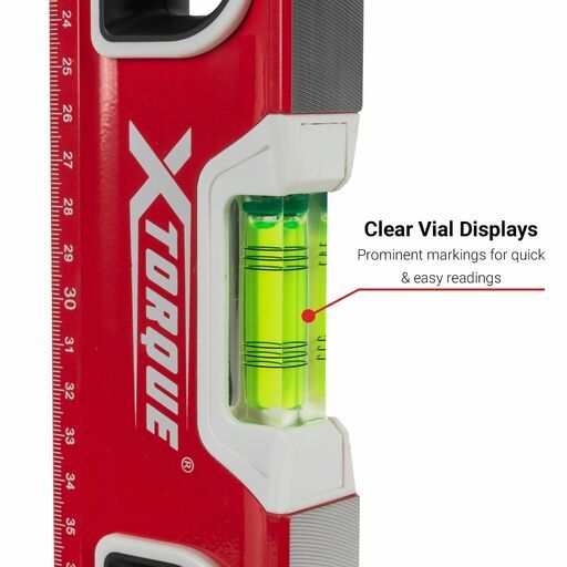 Xtorque XTR60 600mm Red Trade Spirit Level – image 5