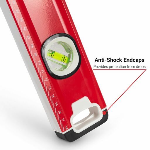 Xtorque XTR80 800mm Red Trade Spirit Level – image 6