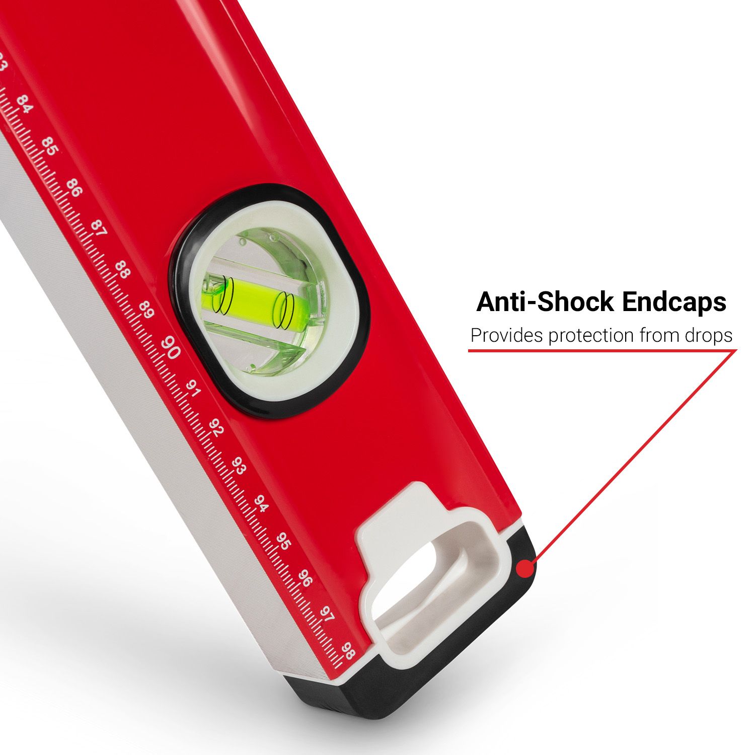 Xtorque XTR100 1000mm Red Trade Spirit Level – image 6