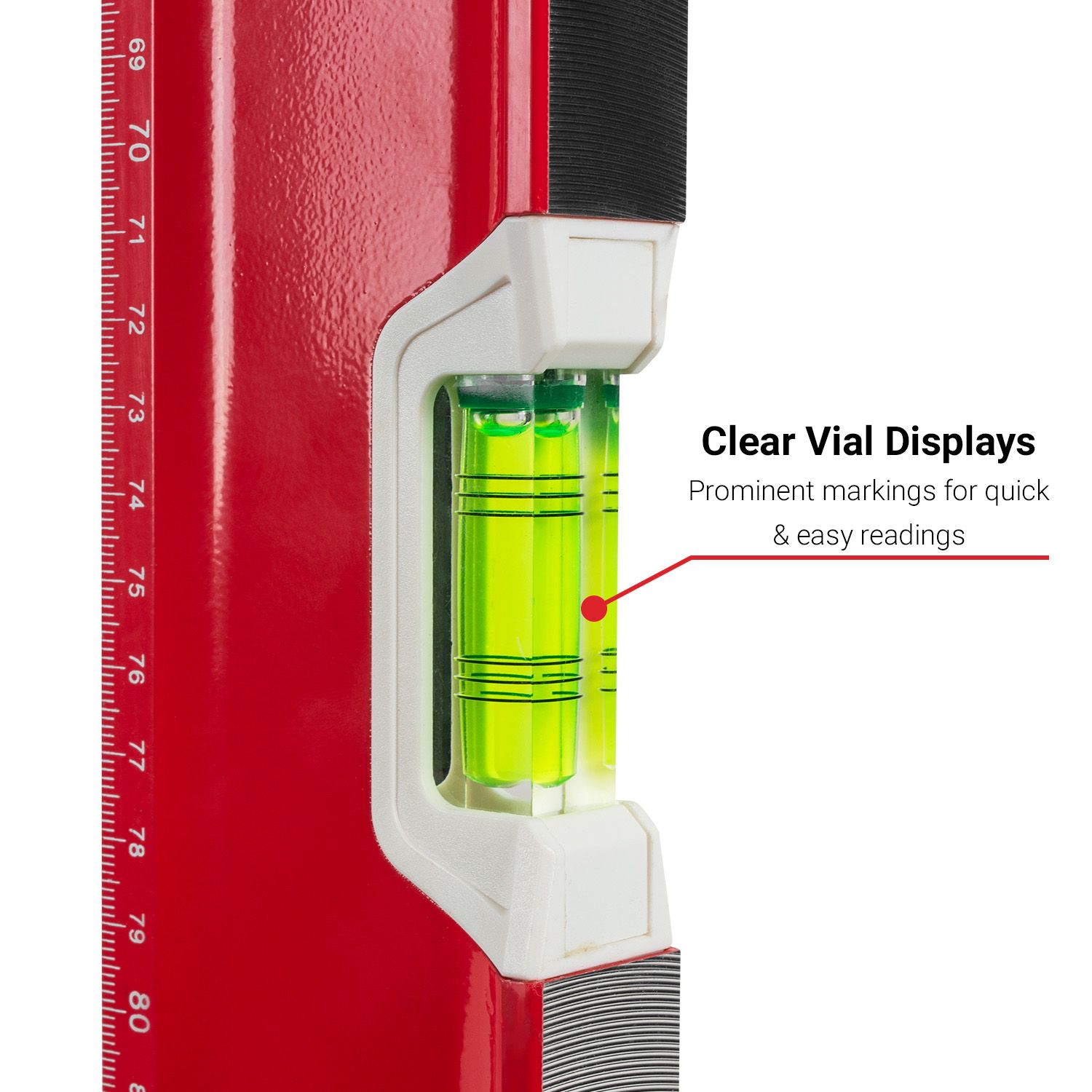 Xtorque XTR150 1500mm Red Trade Spirit Level – image 4