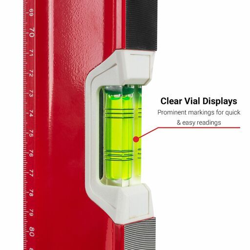 Xtorque XTR150 1500mm Red Trade Spirit Level – image 4