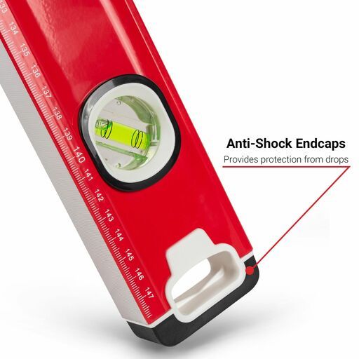 Xtorque XTR150 1500mm Red Trade Spirit Level – image 6