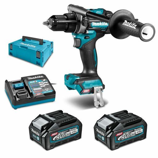 Makita HP001GM201 40V Max Li-ion XGT Cordless Brushless Hammer Driver Drill Combo Kit