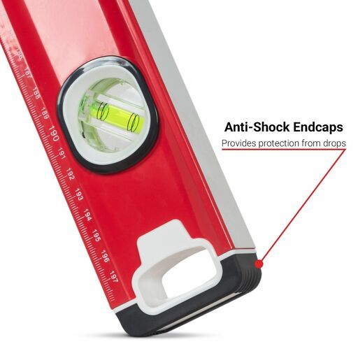 Xtorque XTR200 2000mm Red Trade Spirit Level – image 6