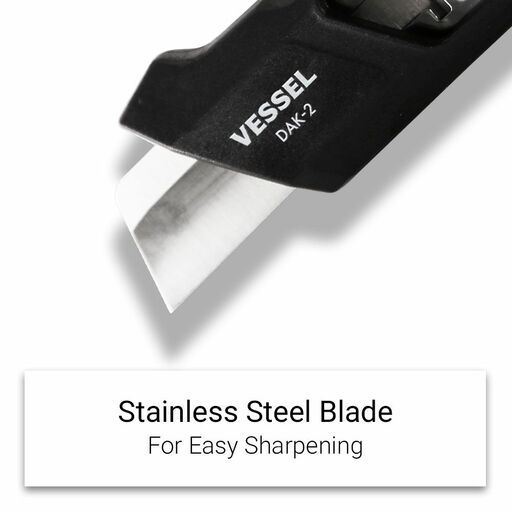 Vessel DAK-2 Electric Adjustment Black Knife Steel Blade – image 3