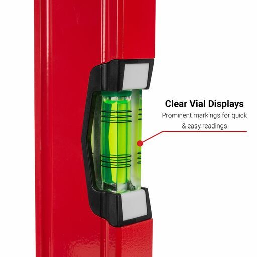 Xtorque XTB60 600mm Red Trade Milled Spirit Level – image 5