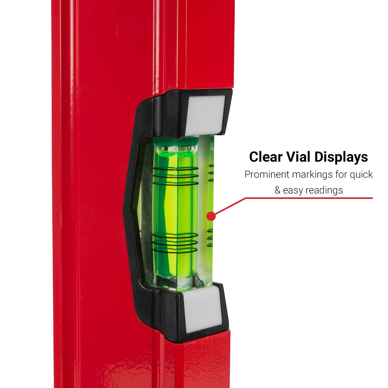 Xtorque XTB120 1200mm Red Trade Milled Spirit Level – image 5