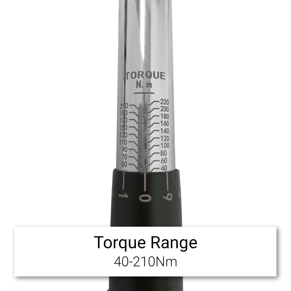 Daytona D12TW72FH 1/2" Drive 40-220Nm Flexible Head Torque Wrench – image 4