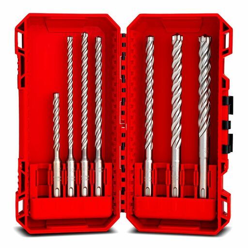 Milwaukee 49323556 7pce SDS-Plus MX4 4-Cut Drill Bit Set – image 2