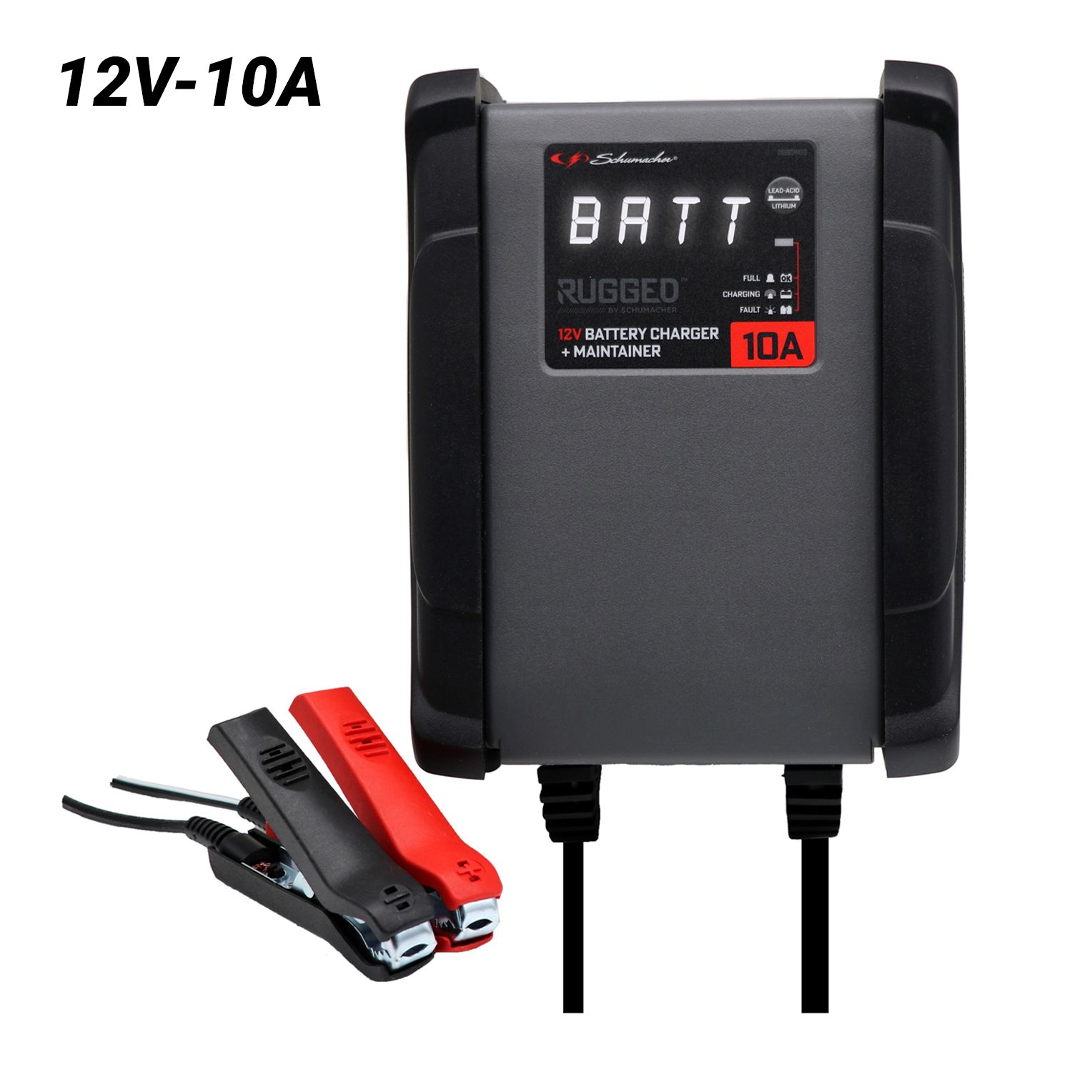 Schumacher SPX460 12V-10A Digital Scrolling Display Battery Charger – image 1