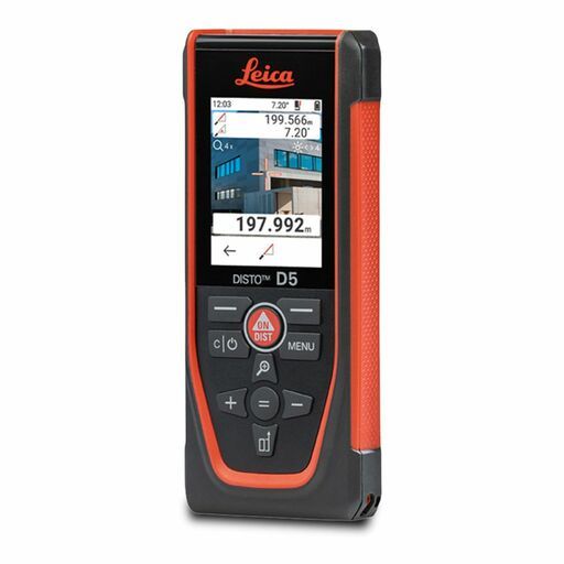 Leica Disto D5 (LG950908) 200m Indoor and Outdoor Laser Distance Meter Device with Bluetooth