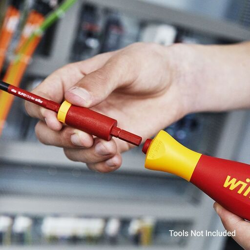 Wiha EasyTorque Drehmoment-Adapter Set – 5-teilig, 0,8–4,0 Nm, Für SlimBits & SlimVario, VDE Geprüft Bis 1000 V