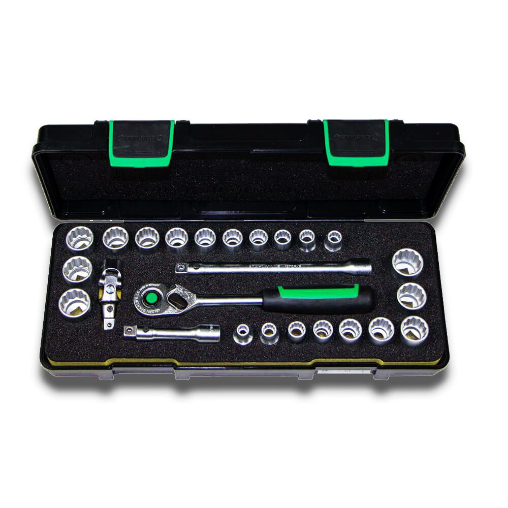 Stahlwille 707383 (SW45/45A/21/4 TCSP) 25pce Metric & Imperial 3/8" Drive Socket Set  – image 2