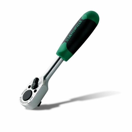 Stahlwille 706977 (SW415-2K - 11111010) 22 Teeth 1⁄4" Drive Stahlwille Reversible Ratchet with 2 Component Handle