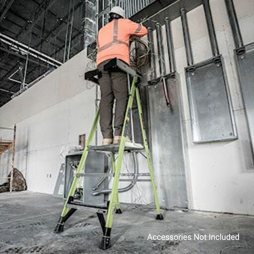 Little Giant Ladder Systems 19303 91cm (3')170kg Fiberglass Fortress 3 Step Platform Ladder with Gate – image 24
