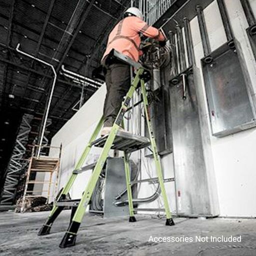 Little Giant Ladder Systems 19303 91cm (3')170kg Fiberglass Fortress 3 Step Platform Ladder with Gate – image 23