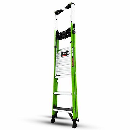 Little Giant Ladder Systems 19303 91cm (3')170kg Fiberglass Fortress 3 Step Platform Ladder with Gate – image 5