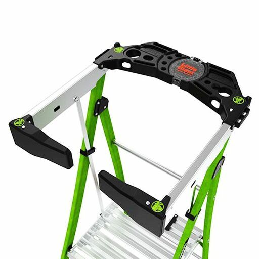 Little Giant Ladder Systems 19303 91cm (3')170kg Fiberglass Fortress 3 Step Platform Ladder with Gate – image 12