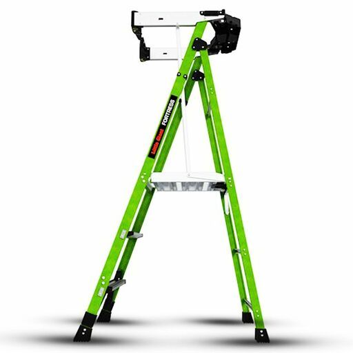 Little Giant Ladder Systems 19303 91cm (3')170kg Fiberglass Fortress 3 Step Platform Ladder with Gate – image 3
