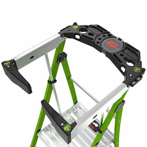 Little Giant Ladder Systems 19304 1.22m (4')170kg Fiberglass Fortress 4 Step Platform Ladder with Gate – image 8