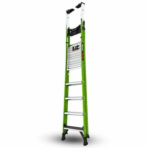 Little Giant Ladder Systems 19305 1.52m (5')170kg Fiberglass Fortress 5 Step Platform Ladder with Gate – image 4
