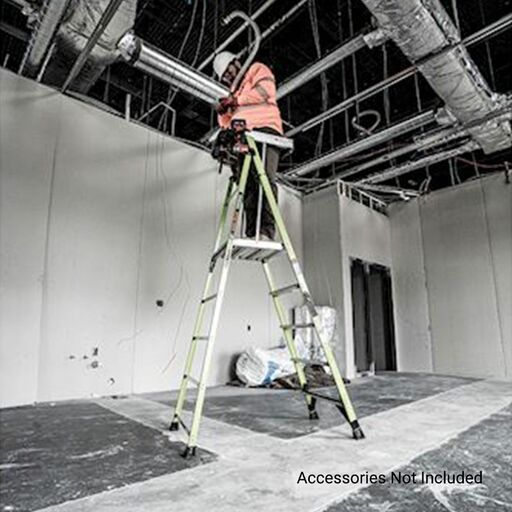 Little Giant Ladder Systems 19305 1.52m (5')170kg Fiberglass Fortress 5 Step Platform Ladder with Gate – image 22