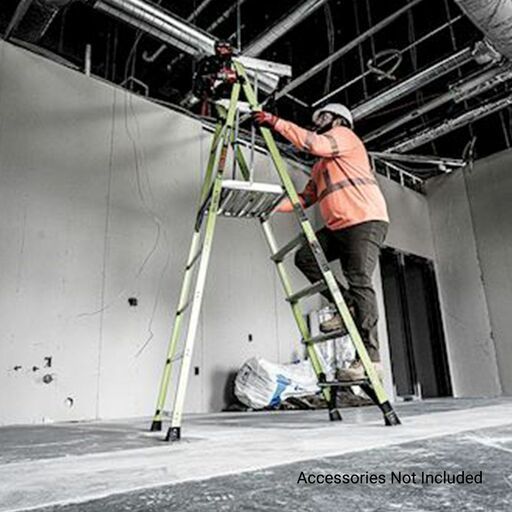 Little Giant Ladder Systems 19305 1.52m (5')170kg Fiberglass Fortress 5 Step Platform Ladder with Gate – image 21