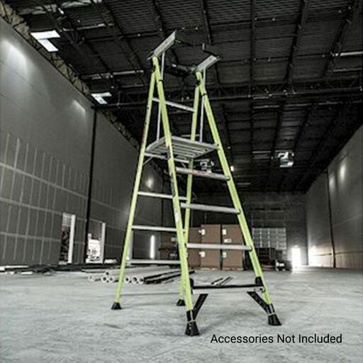 Little Giant Ladder Systems 19305 1.52m (5')170kg Fiberglass Fortress 5 Step Platform Ladder with Gate – image 23