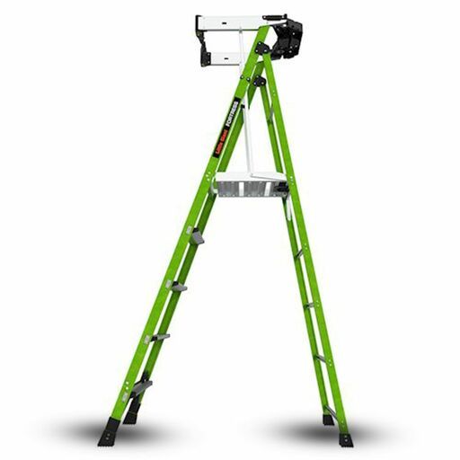 Little Giant Ladder Systems 19305 1.52m (5')170kg Fiberglass Fortress 5 Step Platform Ladder with Gate – image 3