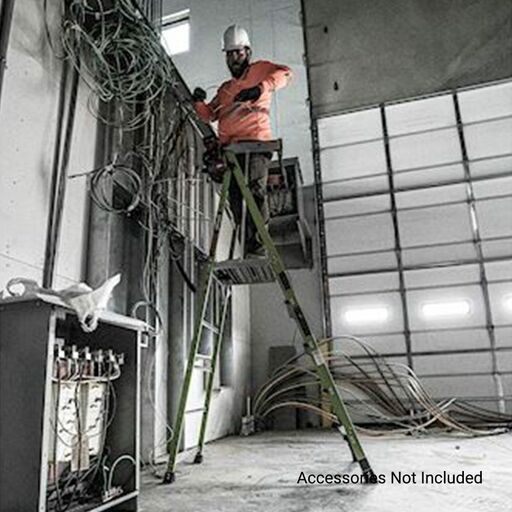 Little Giant Ladder Systems 19305 1.52m (5')170kg Fiberglass Fortress 5 Step Platform Ladder with Gate – image 19
