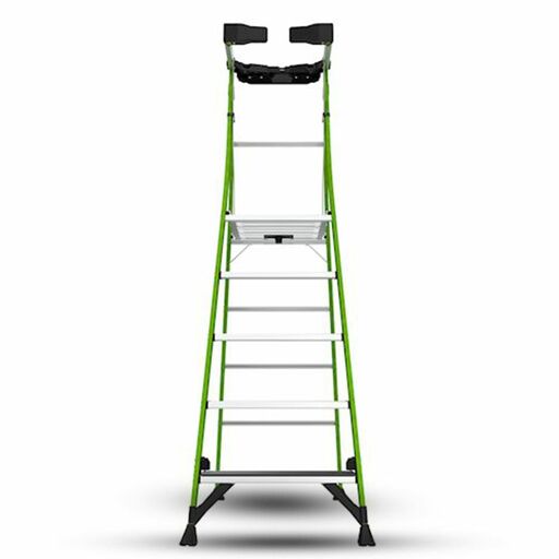 Little Giant Ladder Systems 19305 1.52m (5')170kg Fiberglass Fortress 5 Step Platform Ladder with Gate – image 2