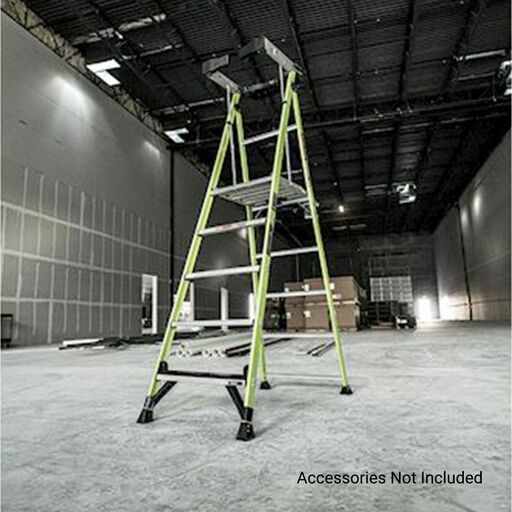 Little Giant Ladder Systems 19305 1.52m (5')170kg Fiberglass Fortress 5 Step Platform Ladder with Gate – image 25
